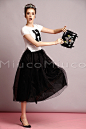 MIUCO2014欧美夏新款女装粗麻针织上衣中长款蓬蓬纱连衣裙两件套-淘宝网