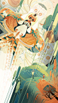 放风筝_知柳__插画师作品_涂鸦王国gracg.com