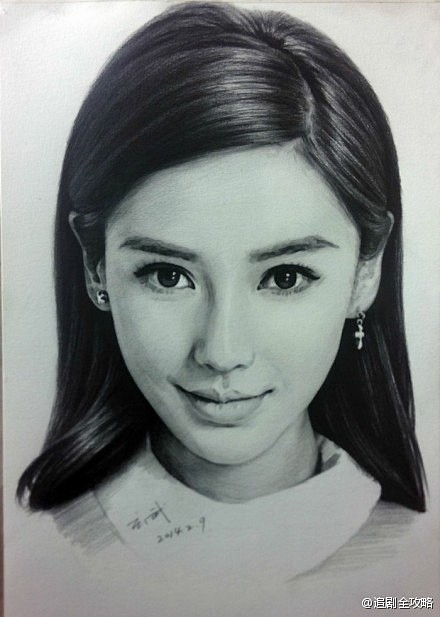 一组国内明星素描~~angelababy
