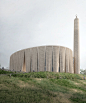 luca poian forms wraps its proposed UK mosque in a textural brick veil