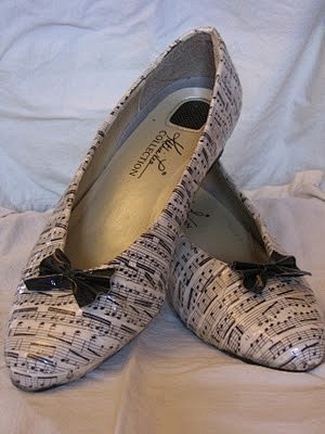 sheet music shoes......