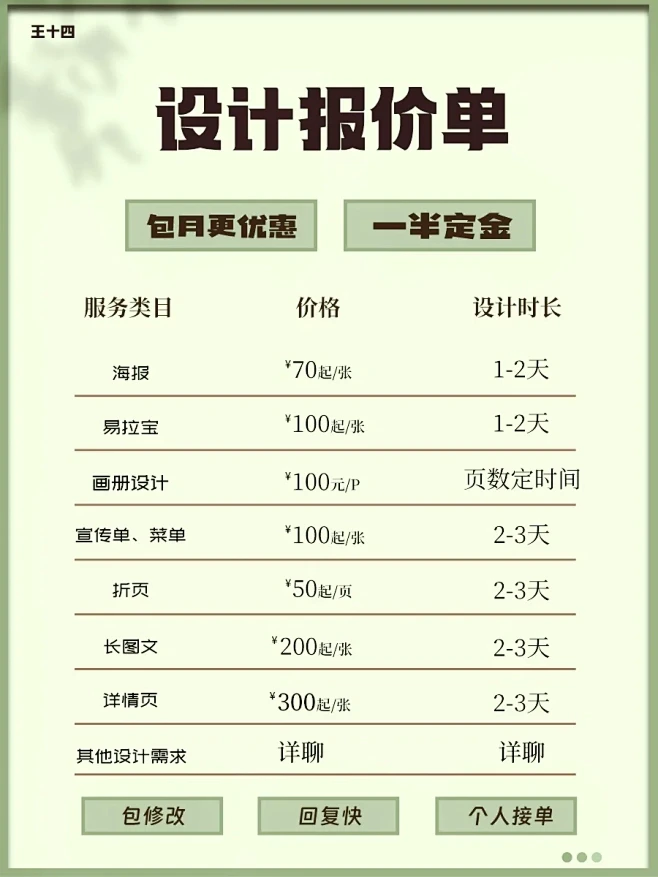 平面设计报价单来啦～-花瓣网