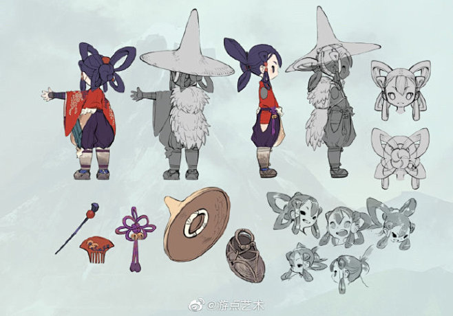 游戏美术天穗之咲稻姬角色设计图二67676767