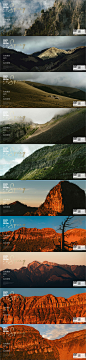 山元素风景价值点系列海报展板