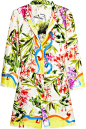 Dolce & Gabbana | Portofino 花卉印花真丝斜纹布连身短裤  