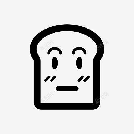 吐司面包早餐图标 设计图片 免费下载 页面网页 平面电商 创意素材-花瓣网
