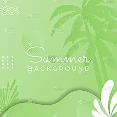 夏季销售横幅与花卉和热带树叶背景，彩色设计的横幅，传单，邀请，海报，网站或贺卡。社交媒体帖子模板，矢