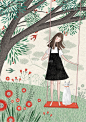 children, children's book, swing, kids book, cat, page, kids, playing