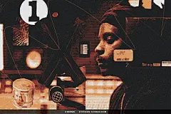 潮流复古怀旧低保真涂鸦半调磨损做旧图像照片滤镜ps动作特效模板