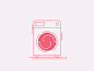 洗衣机#ICON图标#Love Wash-图标设计