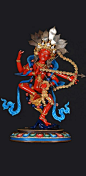 Kurukulla, Red Tara. Her fierce aspect, associated with magnetizing all good things.