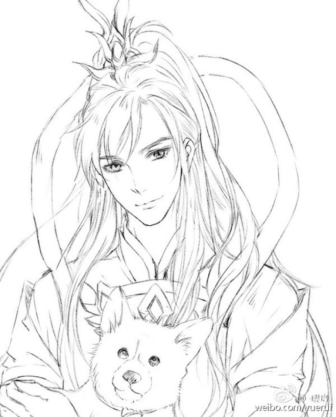 ❀线稿画廊❀动漫 壁纸 情头 基头 男头...