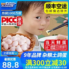 顺丰空运新鲜鸽子蛋包邮江山恒沃正品鸽蛋农家散养白鸽蛋30枚个装-tmall.com天猫