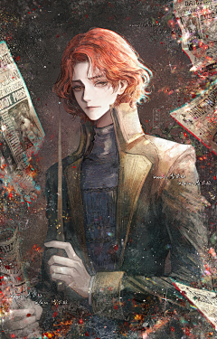 璐忍枷采集到插画-男の子