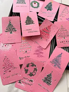 请叫我圣诞树制造机 ～手绘圣诞卡圣诞耳环