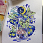 配色超清新的水彩汽水
一下子就来到了夏天

Ins： lele_melele ​​​​