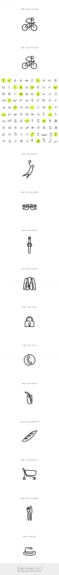 One Line Icons – Fubiz Media - created via http://pinthemall.net: 