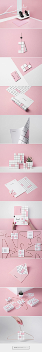 Lovely usage of blocks - Second Choice fashion brand design by Noeeko (Poland) - http://www.packagingoftheworld.com/2016/06/second-choice.html: 