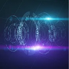 未来科技科幻HUD显示界面UI图案 AI矢量背景 (14)