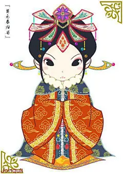 可爱的Q版金陵十二钗 - 插画图片_插画师_插画壁纸_场景插画_yidodo.net - 意兜兜
