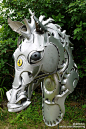 废弃金属再生的艺术：英国艺术家用轮毂制动物雕塑 - AcFun弹幕视频网 - 中国宅文化基地