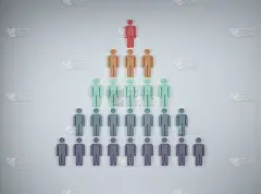 3D渲染插图人物图标概念图