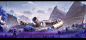 Dead project, design process for a purple planet