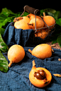白玉枇杷果实枇杷鲜果夏季水果美食摄影图