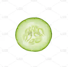 白色背景的黄瓜