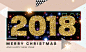 2018新年矢量素材Happy New Year :  
