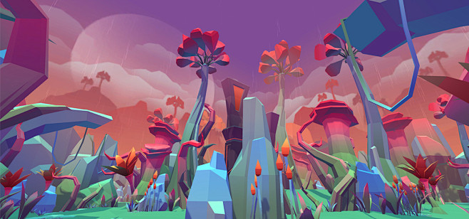 风格—low ploy 低多边形（C4D...