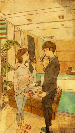 龙城疯子采集到韩国漫画 两个人的世界
