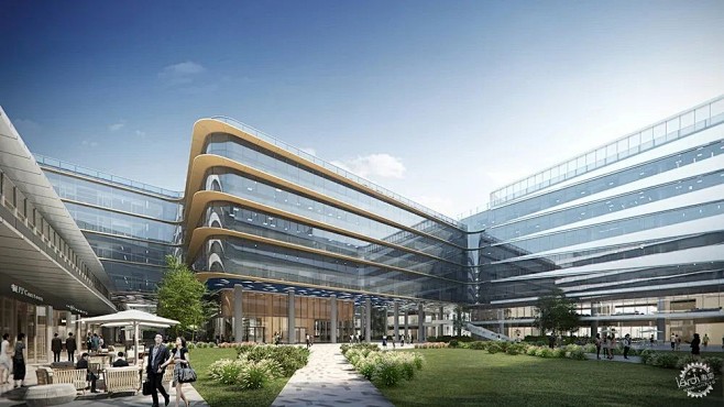 交汇之环，杭州未来办公总部新标杆第4张图...