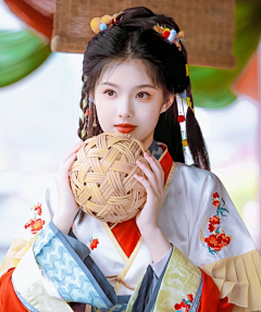 橘枳猫采集到真人古风发型