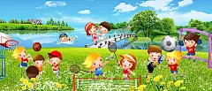 卡通,小孩,篮球,草地,绿色,运动,春,海报banner,童趣,手绘图库,png图片,网,图片素材,背景素材,122749@飞天胖虎