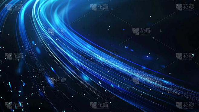 特效通用蓝色光线背景场景图片素材