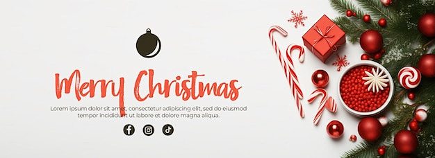 Banner with text and...