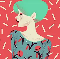 behance上那些扁平风加躁点的插画是怎么画的？ - 知乎