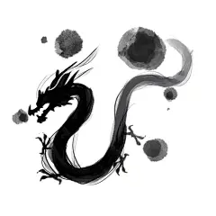 手绘龙年龙图案插画设计