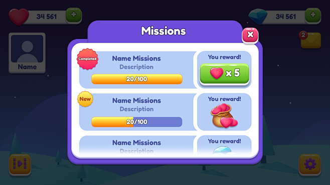 cartoon casual game ...