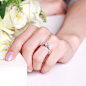 定情之吻 白18K金钻石女戒 结婚钻...