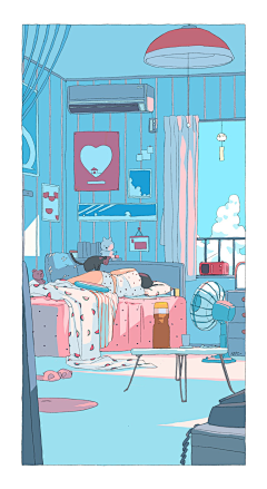 奈奈阿采集到插画线条感