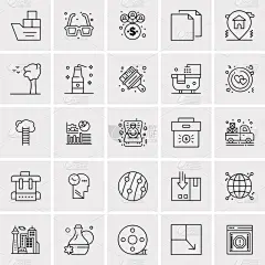 set 25 universal business icons