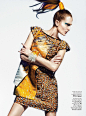 【EDITORIAL】ALLA KOSTROMICHEVA HAS A COLOR BLAST FOR VOGUE PORTUGAL MAY 2013