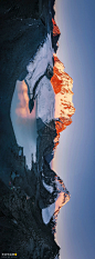 天山博格达峰西坡冰川湖；摄影师@张文静