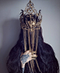 DOfwj3pV4AAUktI.jpg (981×1200)
黄金面具，王冠，金属，流苏，欧洲古典，神秘优雅