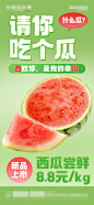 微商夏季水果店西瓜促销海报