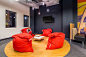 Fatboy Bean Bags, Herman Miller, Edison bulbs, hangout, work lounge, chill spot, Commercial Project - Cheatham Fletcher Scott