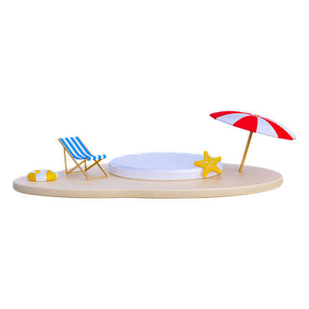 夏季讲台 3d 插图