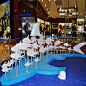 玻璃钢彩绘雕塑 创意抽象海洋鱼群雕塑 水族馆商场美陈装饰雕塑-淘宝网